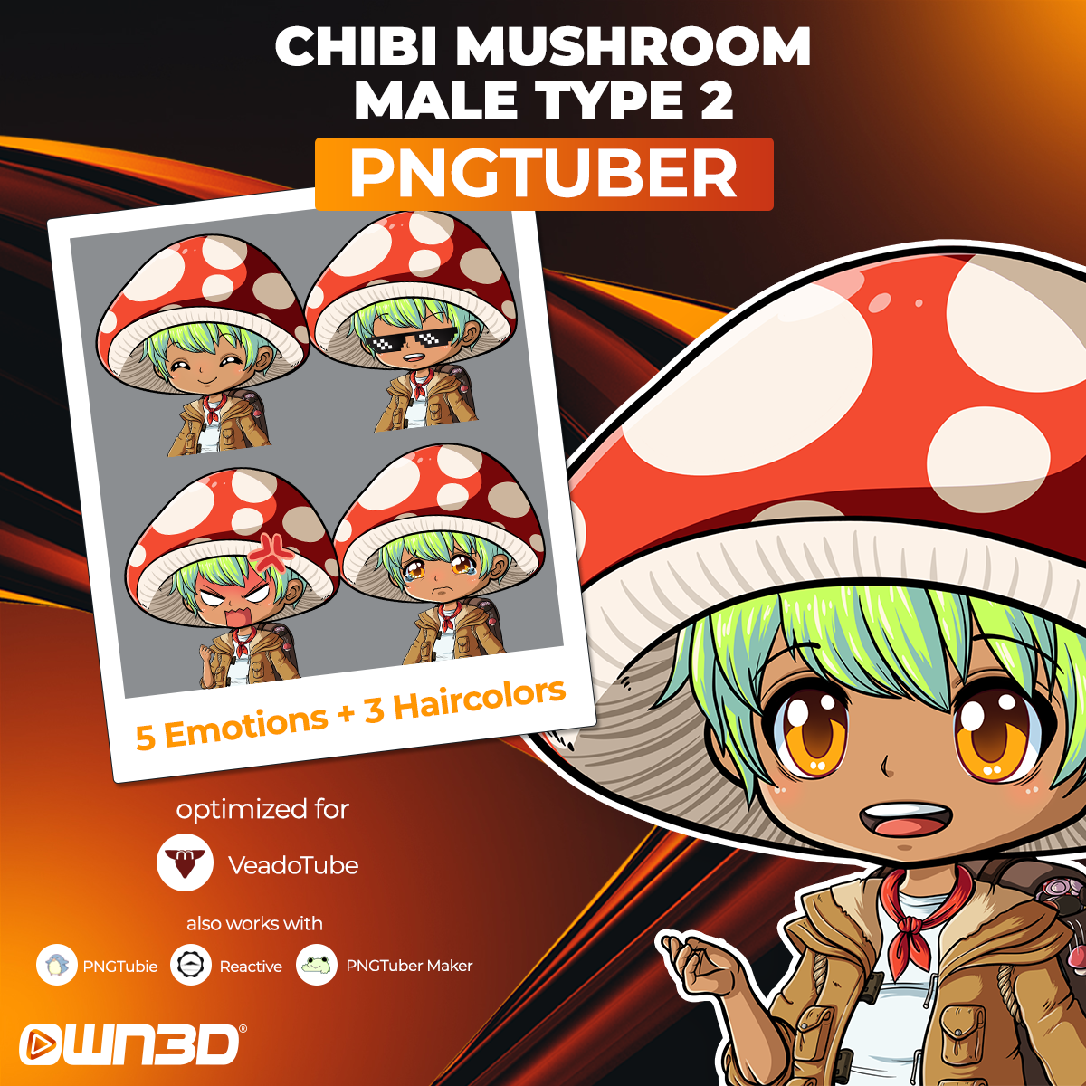 Chibi Mushroom Male Type 2