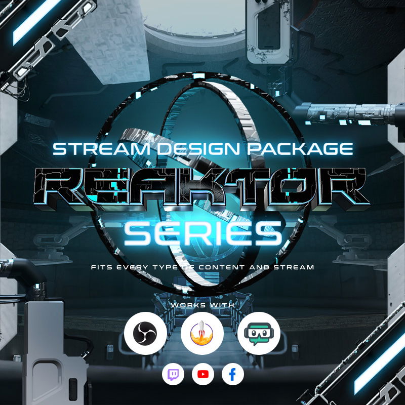 Reaktor Stream Overlay Package for Streamlabs