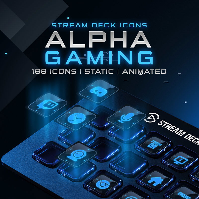 Animated AlphaGaming Stream Deck Icons