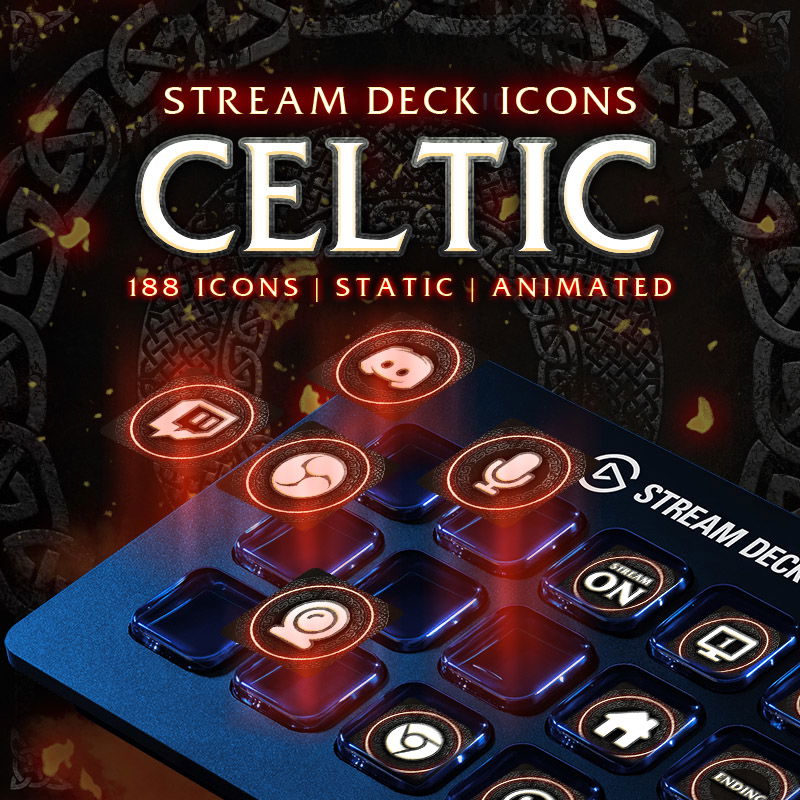 Animated Celtic Stream Deck Icons