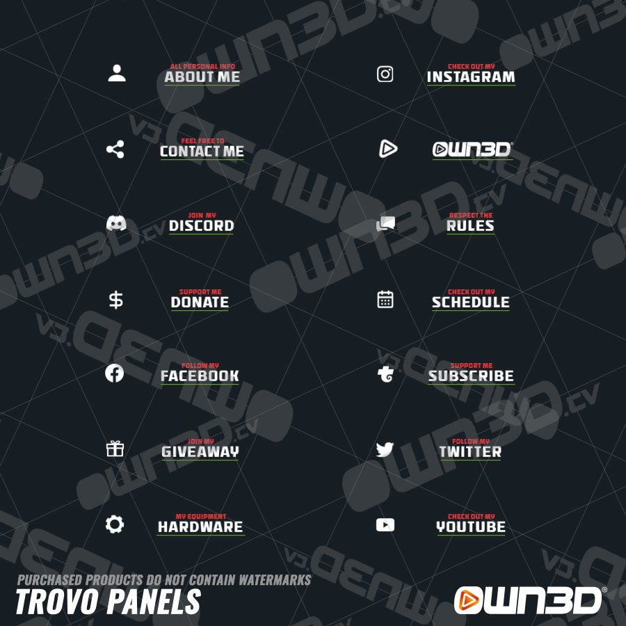 Call of Duty MW2 Special Ops Trovo Panels