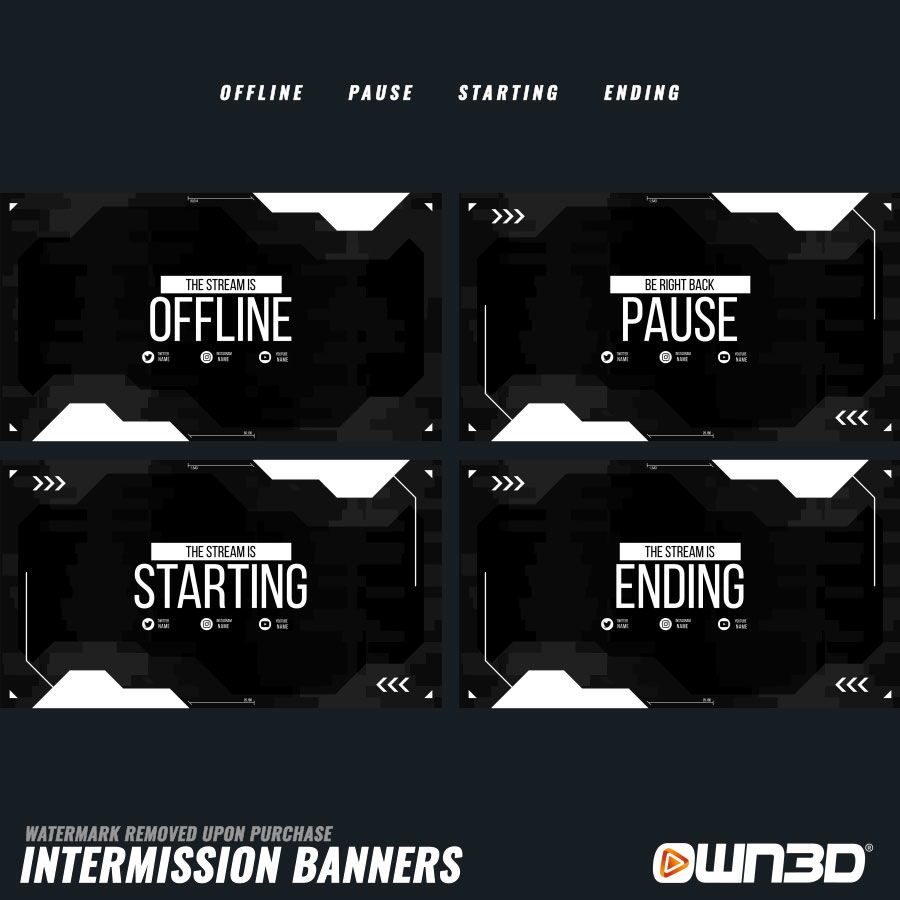 Dark Glitch  - Stream Offline Banner