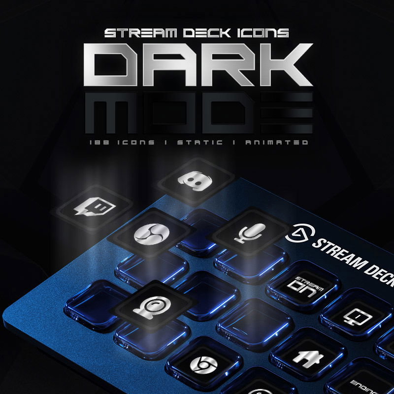 Animated Darkmode Stream Deck Icons