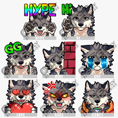 Husky Kick Emotes