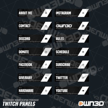 Minimal Twitch Panels