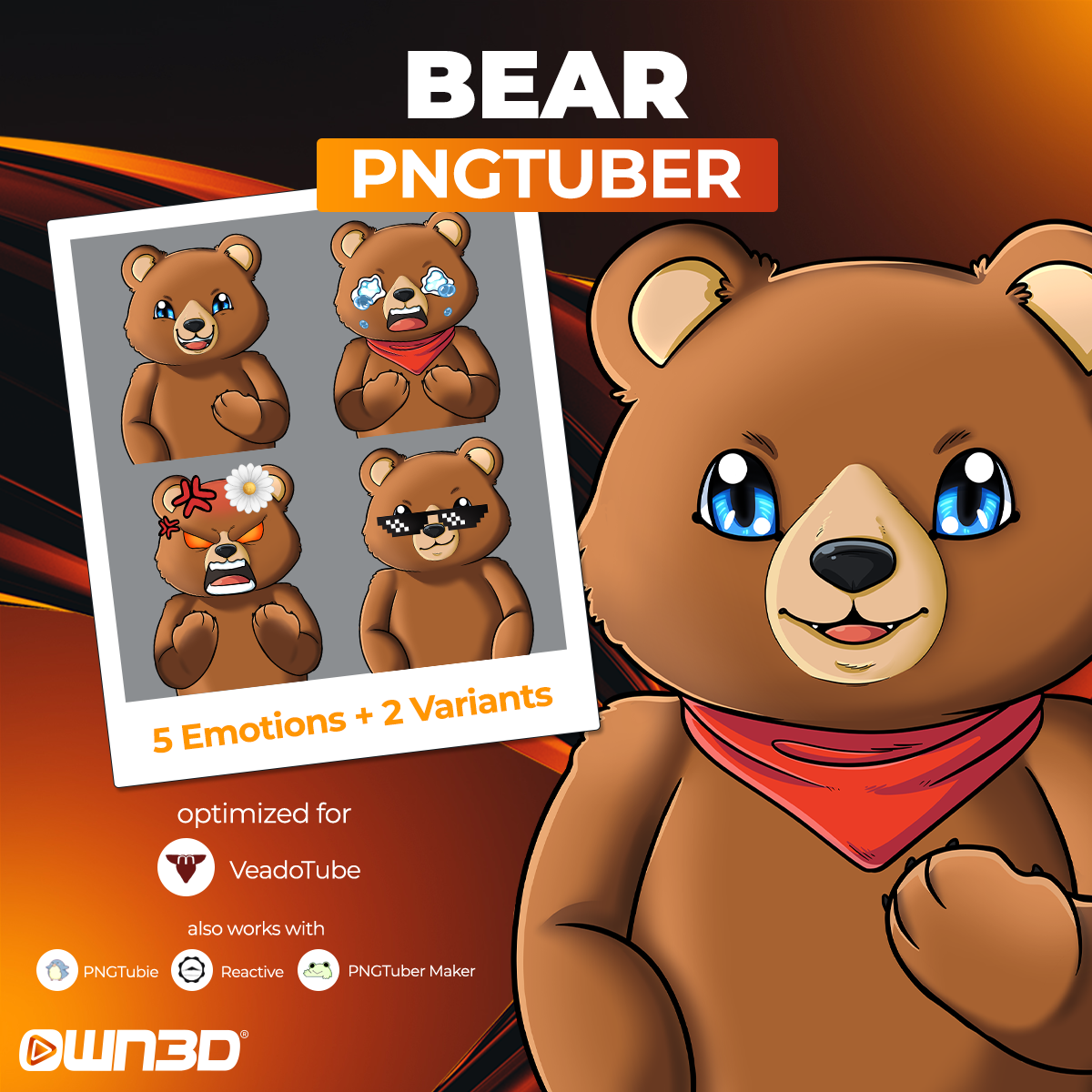 Animated Bear VTuber Models