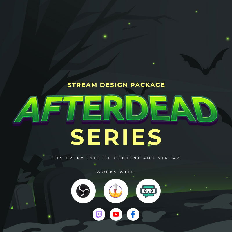 Afterdead Stream Overlay Package for Halloween