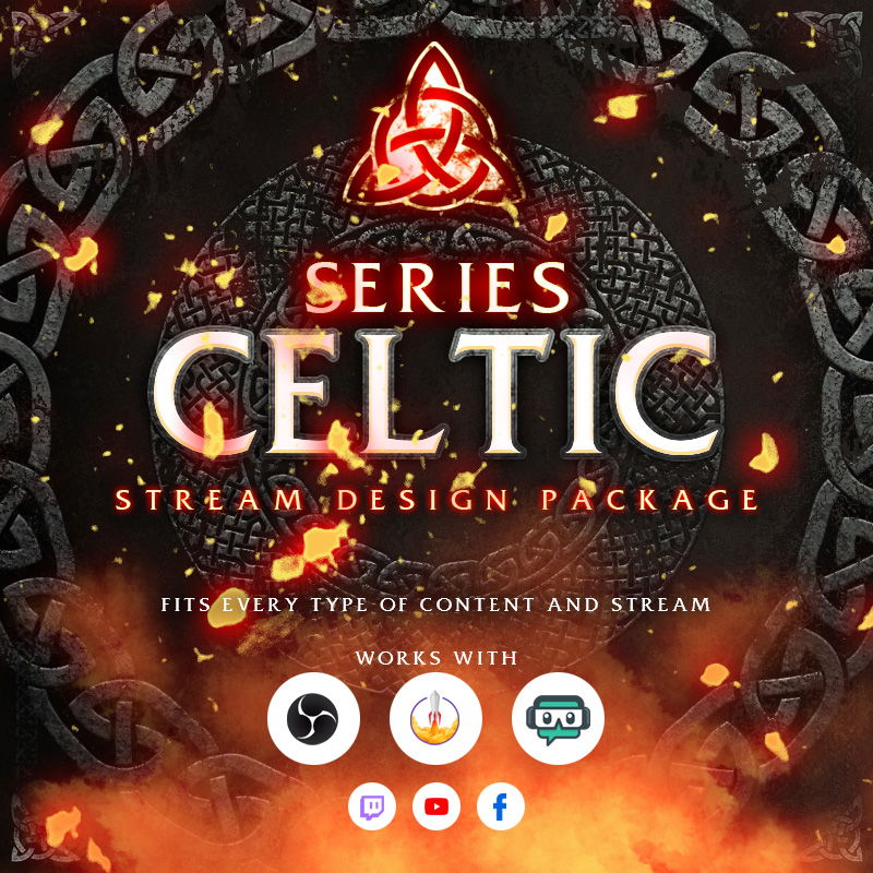 Celtic Stream Overlay Package for Games