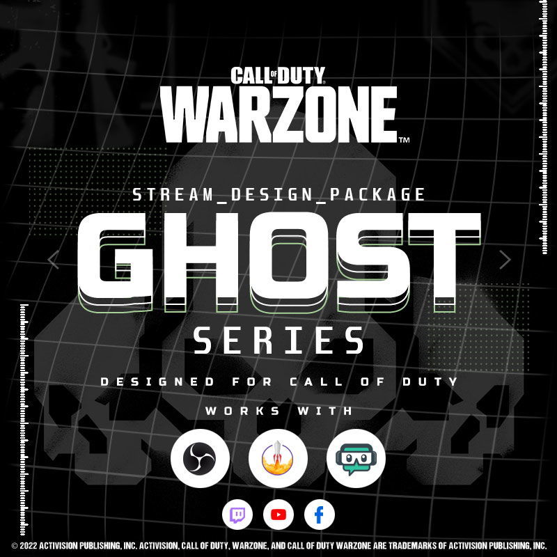 Call of Duty Ghost Stream Overlay Package for Kick