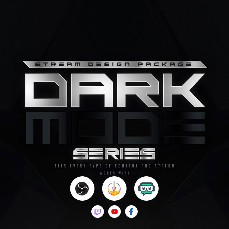 DarkMode Stream Overlay Package for Kick