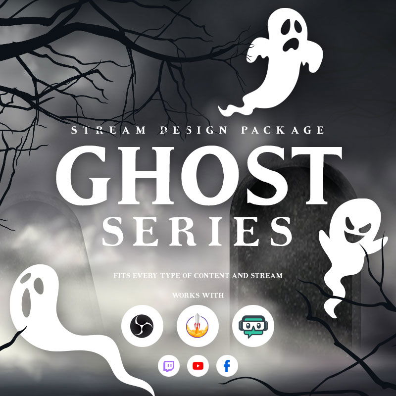 Ghost Stream Overlay Package for Halloween