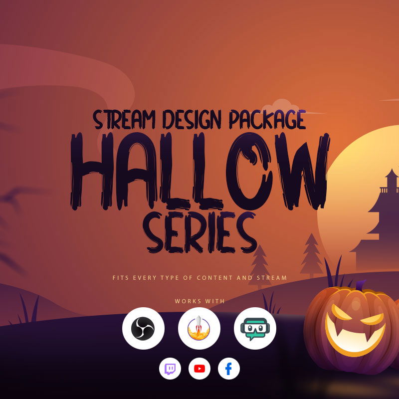 Hallow Stream Overlay Package for Halloween