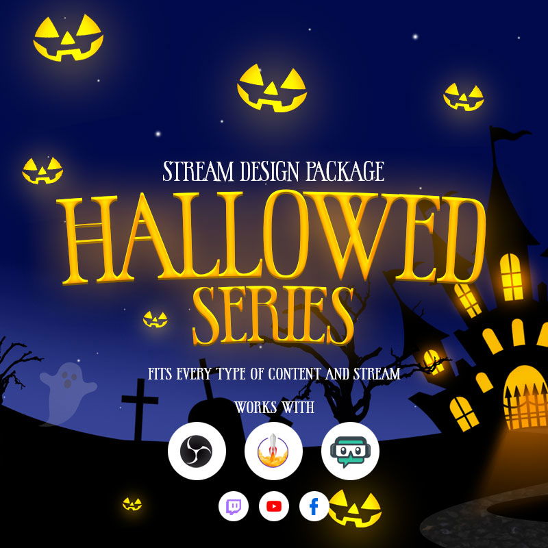 Hallowed Stream Overlay Package for Halloween