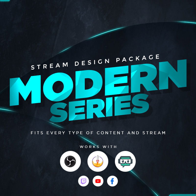 Modern Stream Overlay Package for Kick