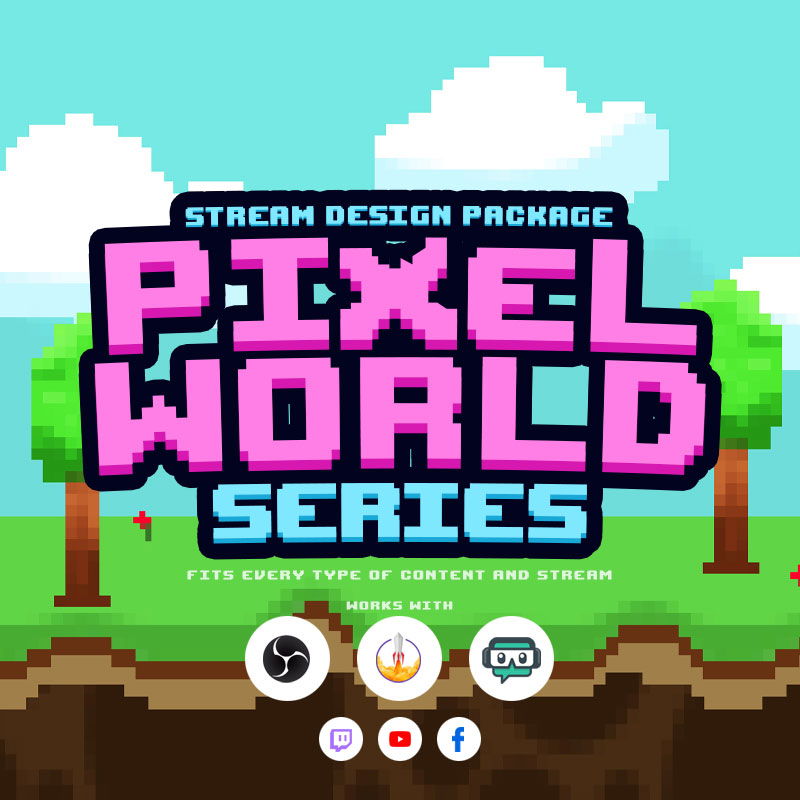 PixelWorld Stream Overlay Package for Easter