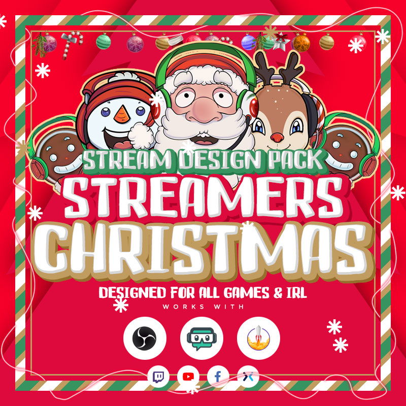 StreamersChristmas Stream Overlay Package for Winter