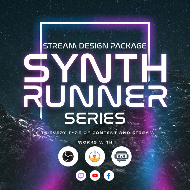 Synthrunner Stream Overlay Package for Kick