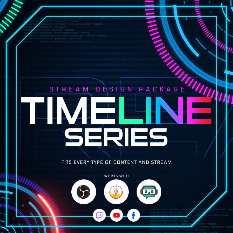 Timeline Stream Overlay Package for IRL