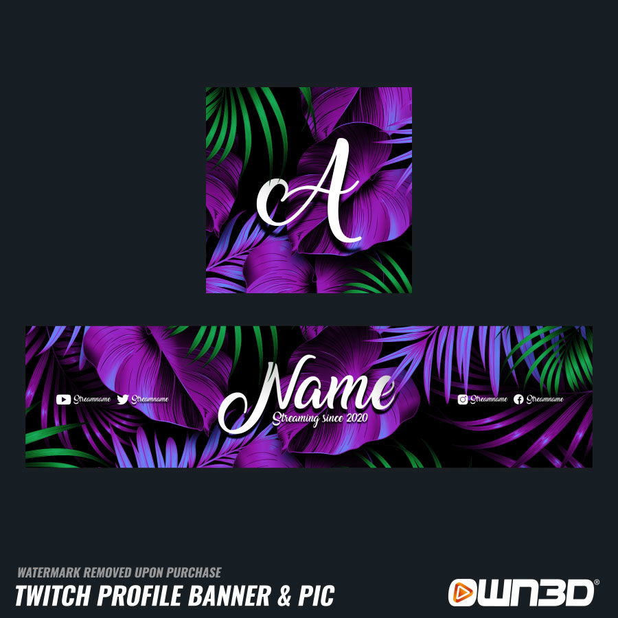 Tropical Twitch Profile Banner