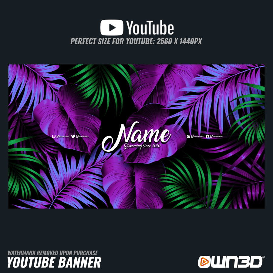 Tropical YouTube Banner