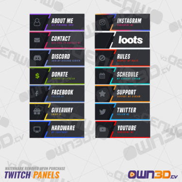 Rodan Twitch Panels