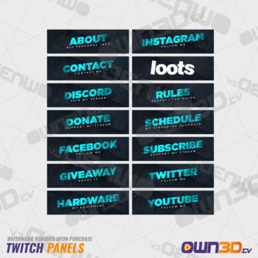 Modern Twitch Panels