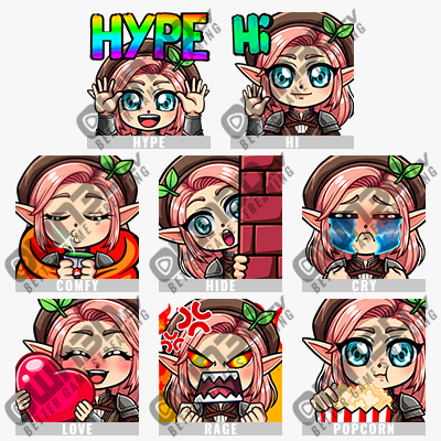 RPG ELF FEMALE Kick Emotes