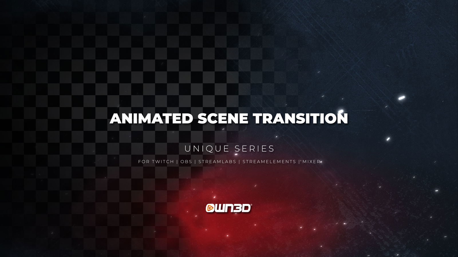 Unique Red OBS Scene Stinger Transitions