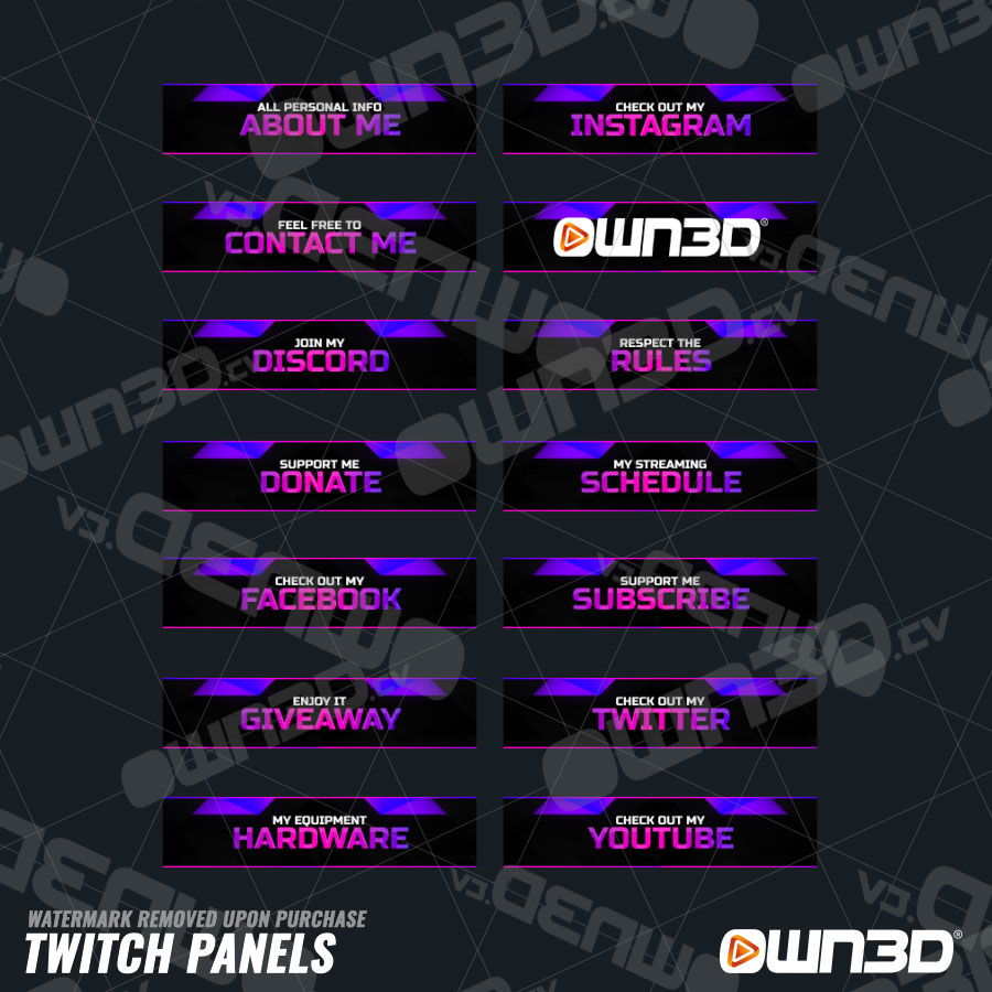 Zenith Twitch Panels